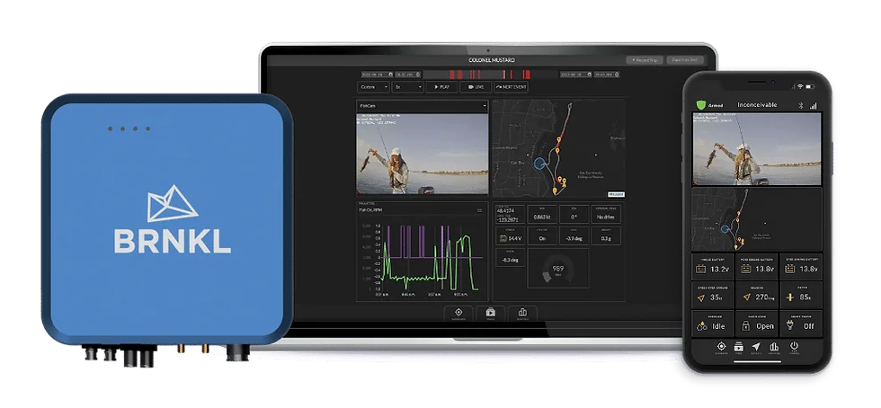 Marine black box vessel recording system with onboard video and NMEA 2000 telemetry